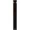 Ekena Millwork Loera Wrought Iron Bracket, (Single center brace), Antiqued Bronze 1 1/2"W x 7 1/2"D x 10"H BKTM01X07X10SLOABZ - alternate 2